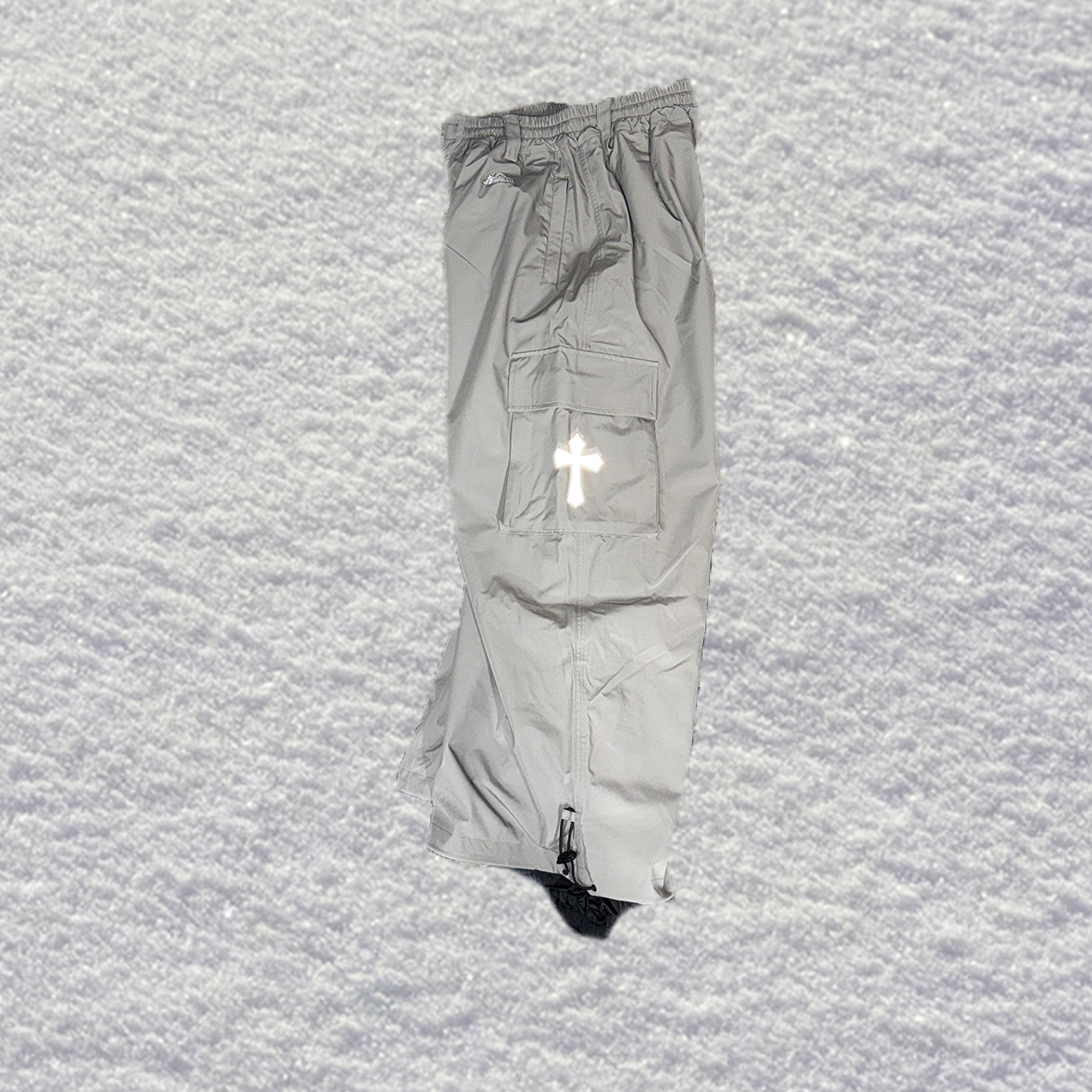 Grey Iron Cross Pants