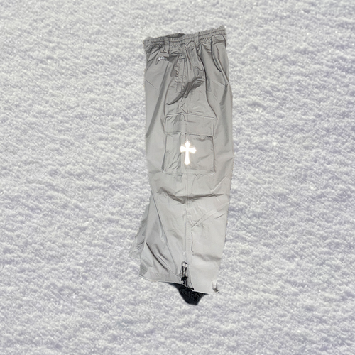 Grey Iron Cross Pants